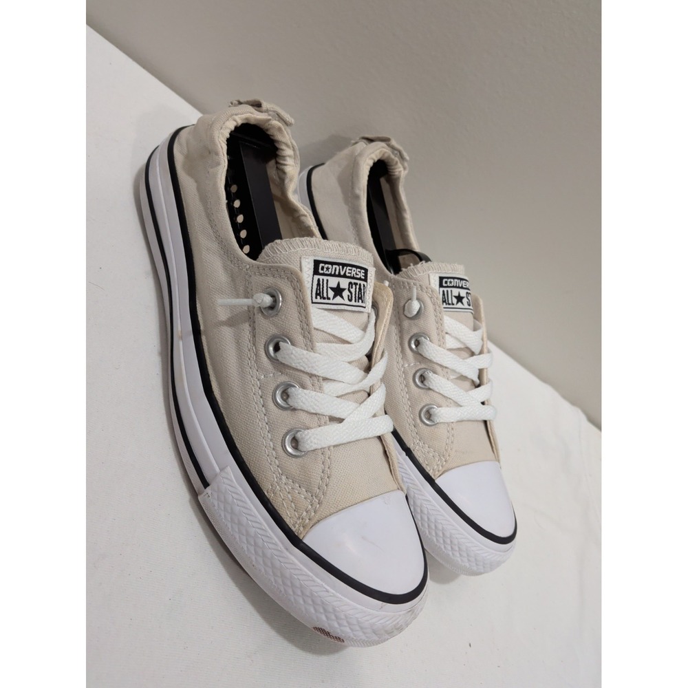 Converse All Star Low Slip-on Womens Sneaker Beige 537082F Sz8